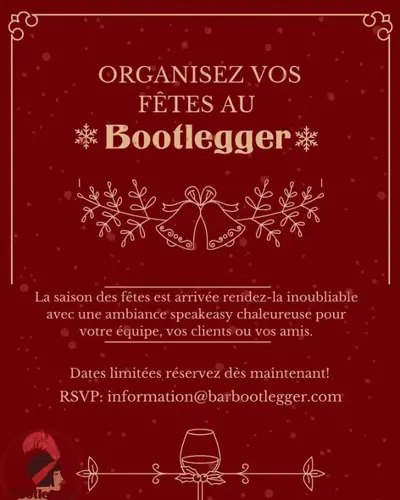 Image Ã©vÃ©nement Bootlegger Cocktail Bar & Cuisine Montréal