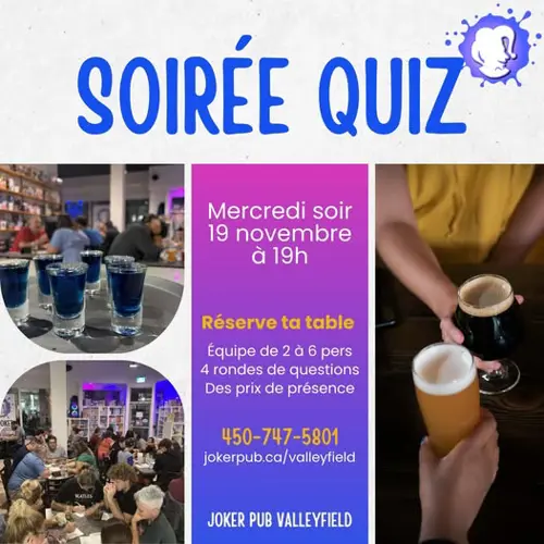 Image Ã©vÃ©nement Le Joker Pub Ludique - Valleyfield