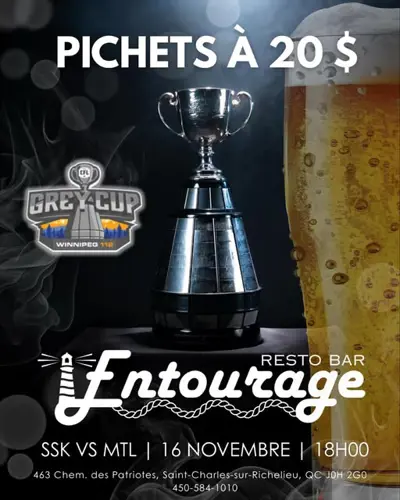 Image Ã©vÃ©nement Entourage Resto Bar