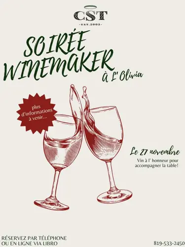 Image Ã©vÃ©nement L'Olivia table gourmande