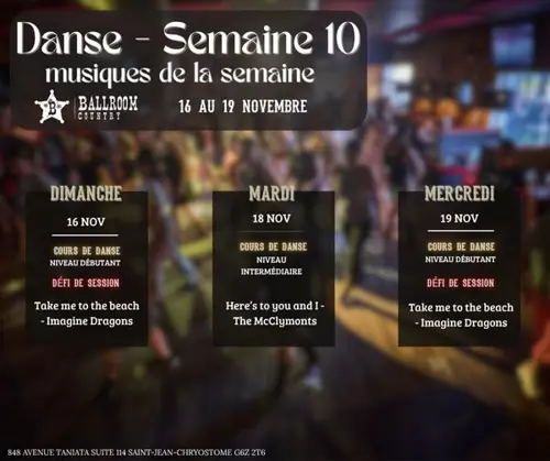 Image Ã©vÃ©nement BALLROOM COUNTRY PLESSISVILLE