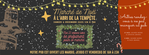 Image event À l'abri de la Tempête - Microbrasserie & Pub