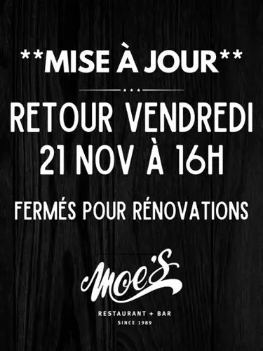 Image Ã©vÃ©nement Moe's Restaurant & Bar
