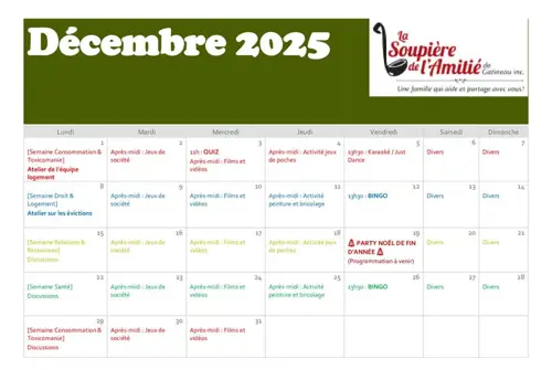 Image Ã©vÃ©nement La Soupière de l'Amitié de Gatineau Inc.