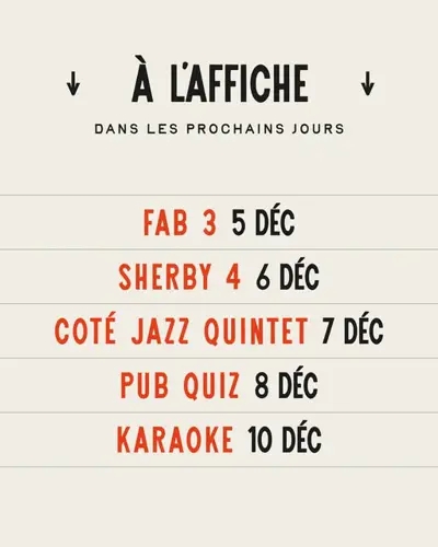 Image Ã©vÃ©nement Octave - Microbrasserie & Restaurant