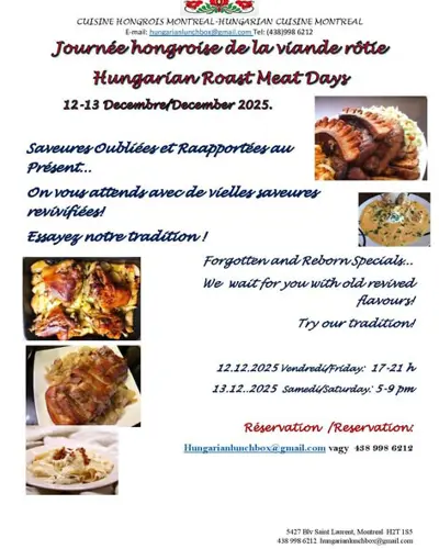 Image event Cuisine Hongroise Montreal - Hungarian Cuisine Montreal