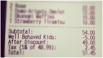 Wise children at the restaurant, it pays!