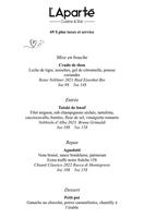 Image event L'Aparté Cuisine & Bar