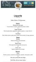 Image événement L'Aparté Cuisine & Bar