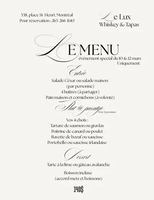 Image event Le Lux Whiskey & Tapas