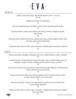 Image événement Restaurant Eva
