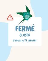 Image Ã©vÃ©nement Oiseau Bleu Marché Café