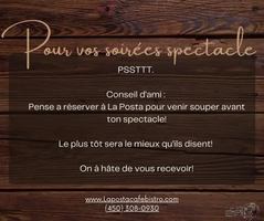 Image event La Posta Café Bistro