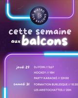 Image Ã©vÃ©nement Bistro des Balcons