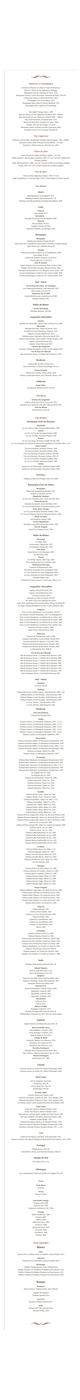 Carte des vins