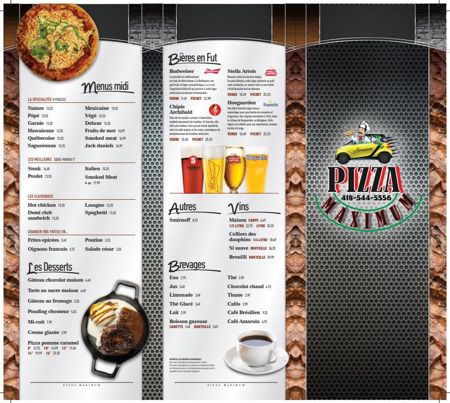 Menu Salle à manger