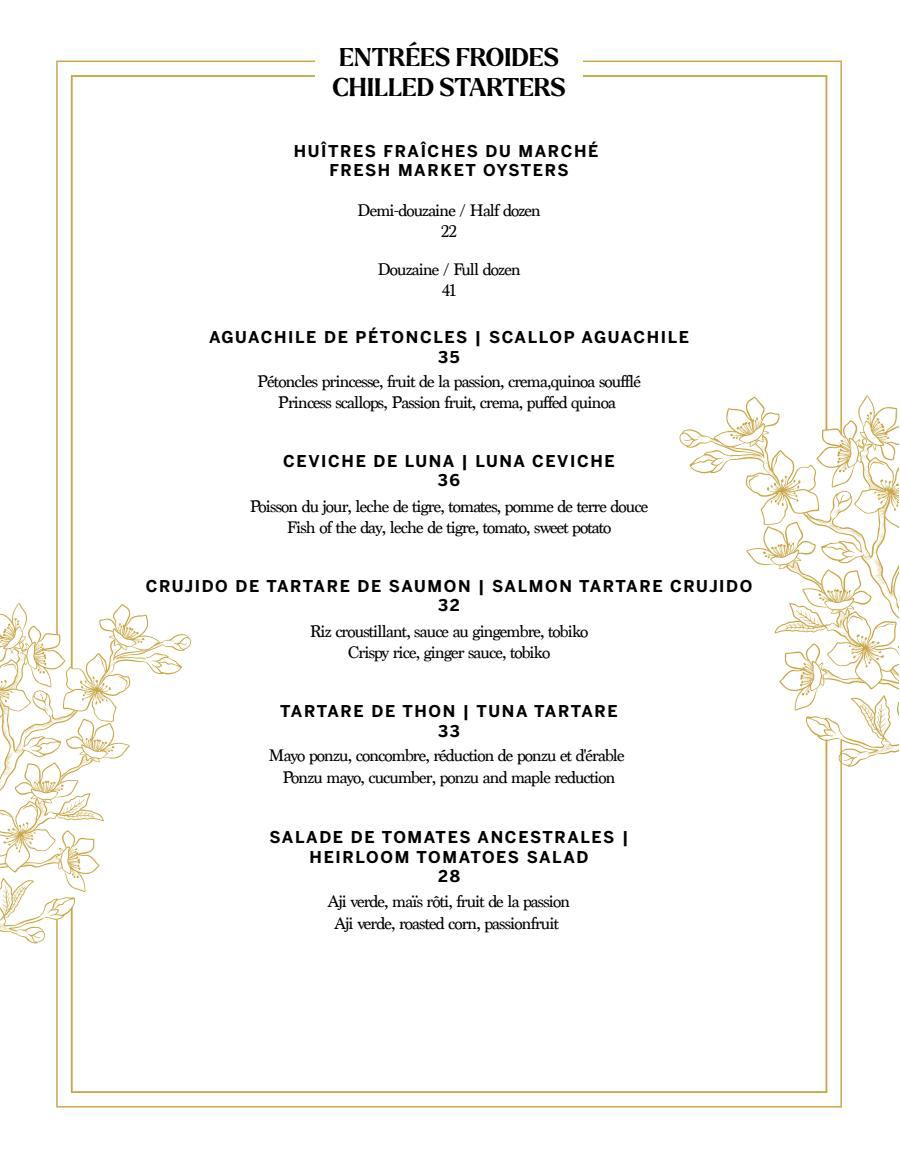 Menu Principal Yoko Luna