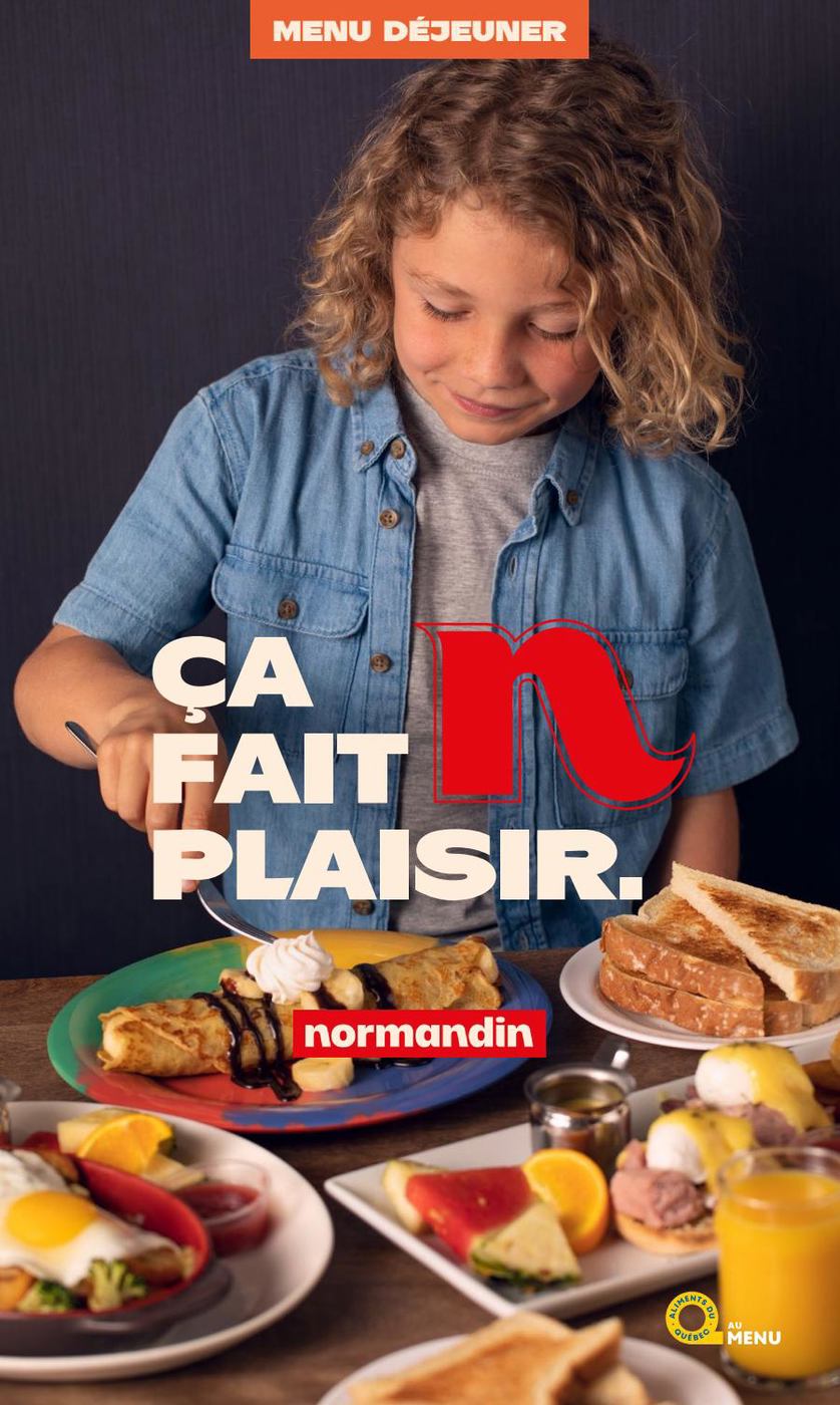 Menu Déjeuner Normandin