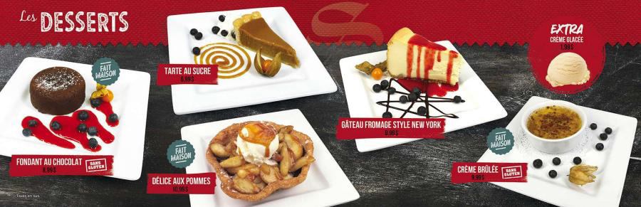 Menu Desserts
