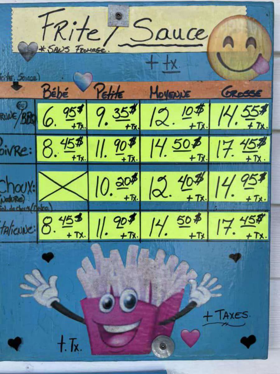 Menu Cantine chez Ge