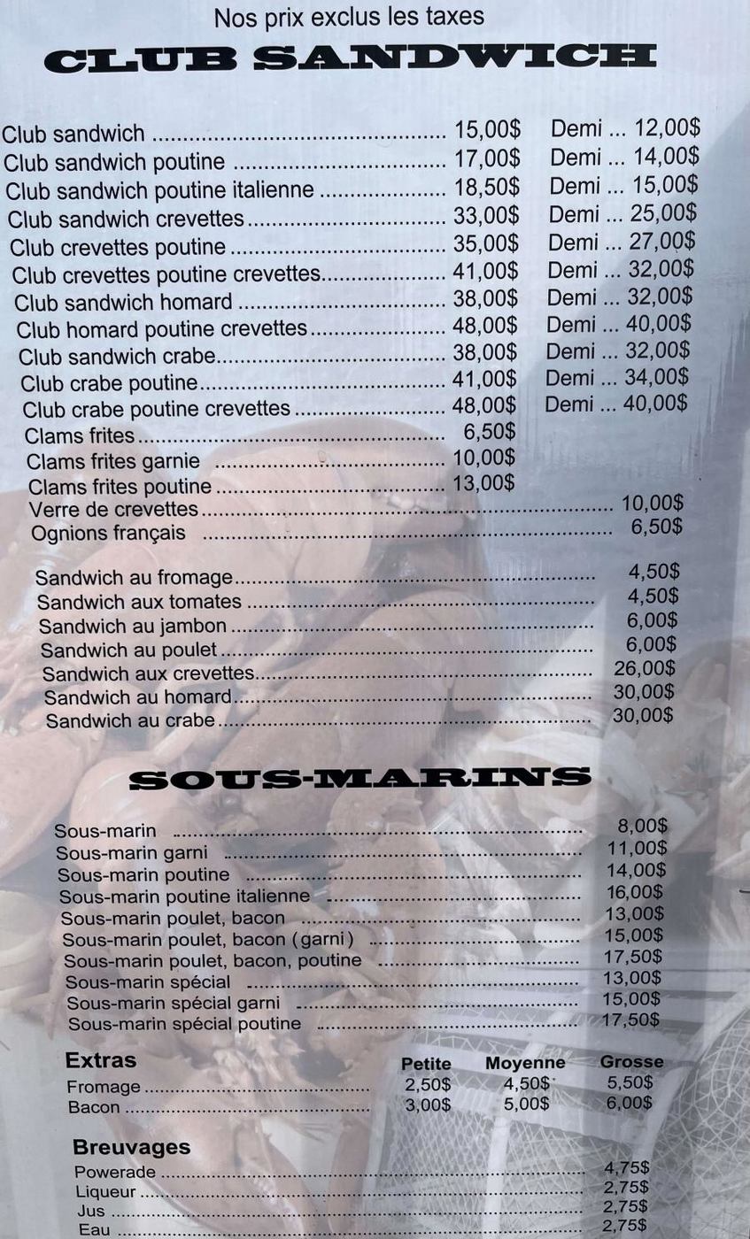 Menu Cantine Sainte-Flavie