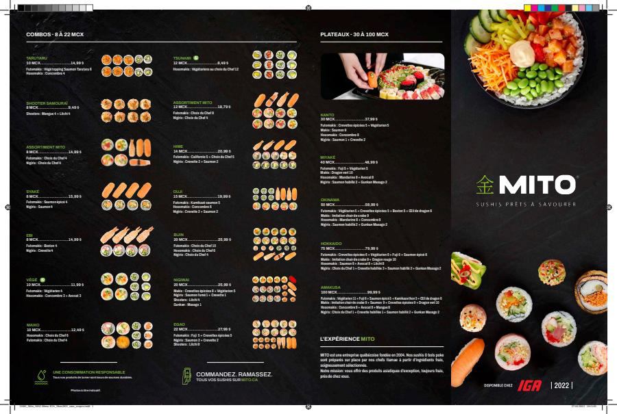 Menu Mito Sushi