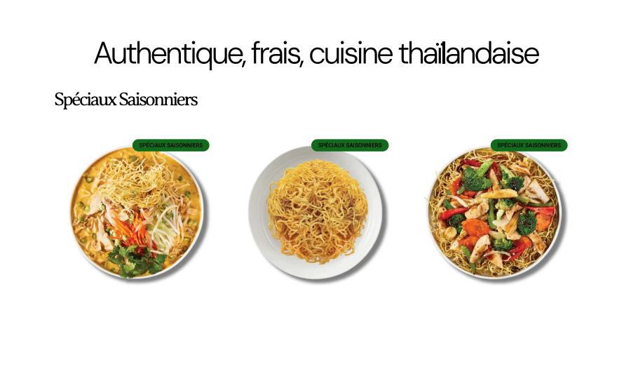Menu de Thai Express