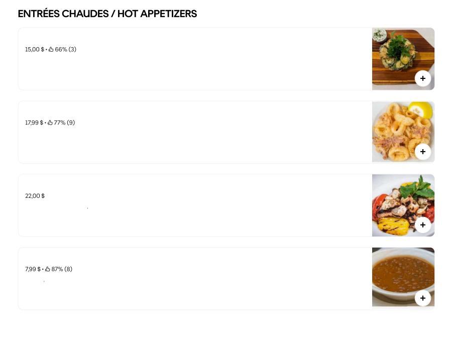 Menu GRILLADES ZAYAT