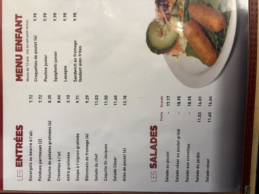 Menu de Pizzeria 67 shawinigan sud