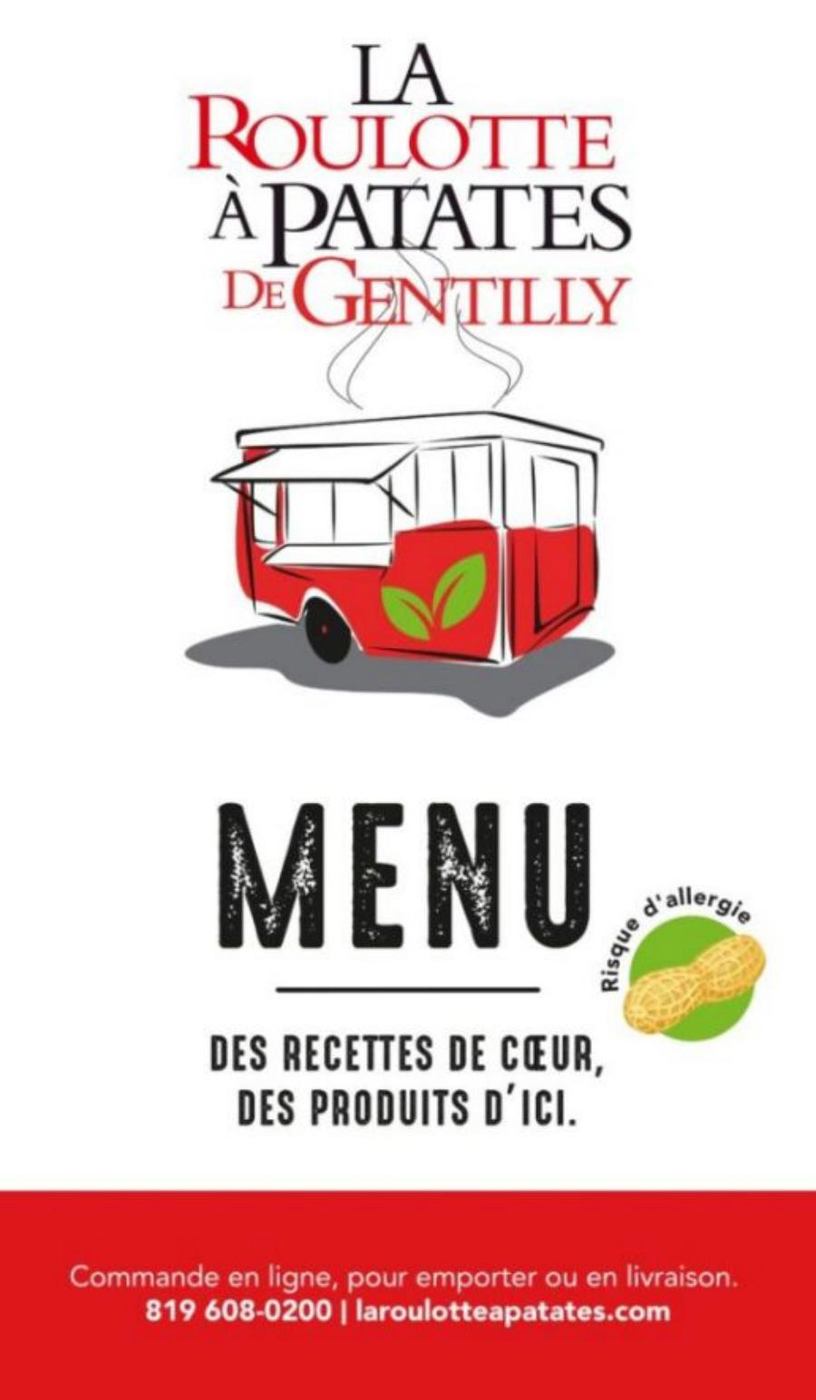 Menu de La Roulotte à Patates de Gentilly