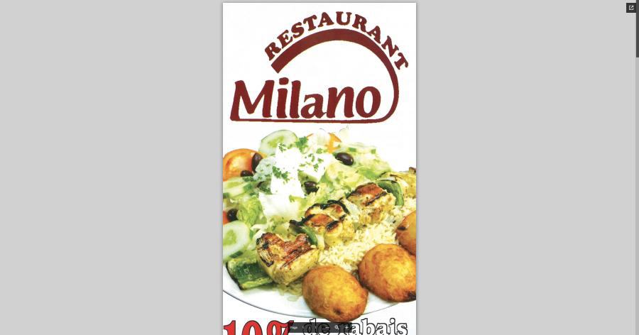 Menu Livraison/Pour emporter