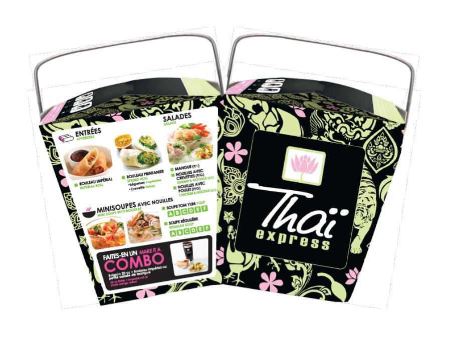 Menu Livraison/Pour emporter