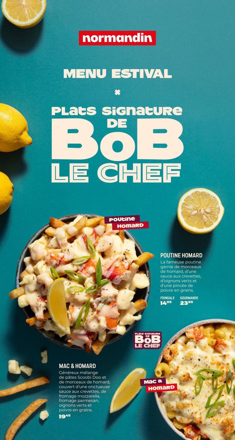 Menu Midi Normandin