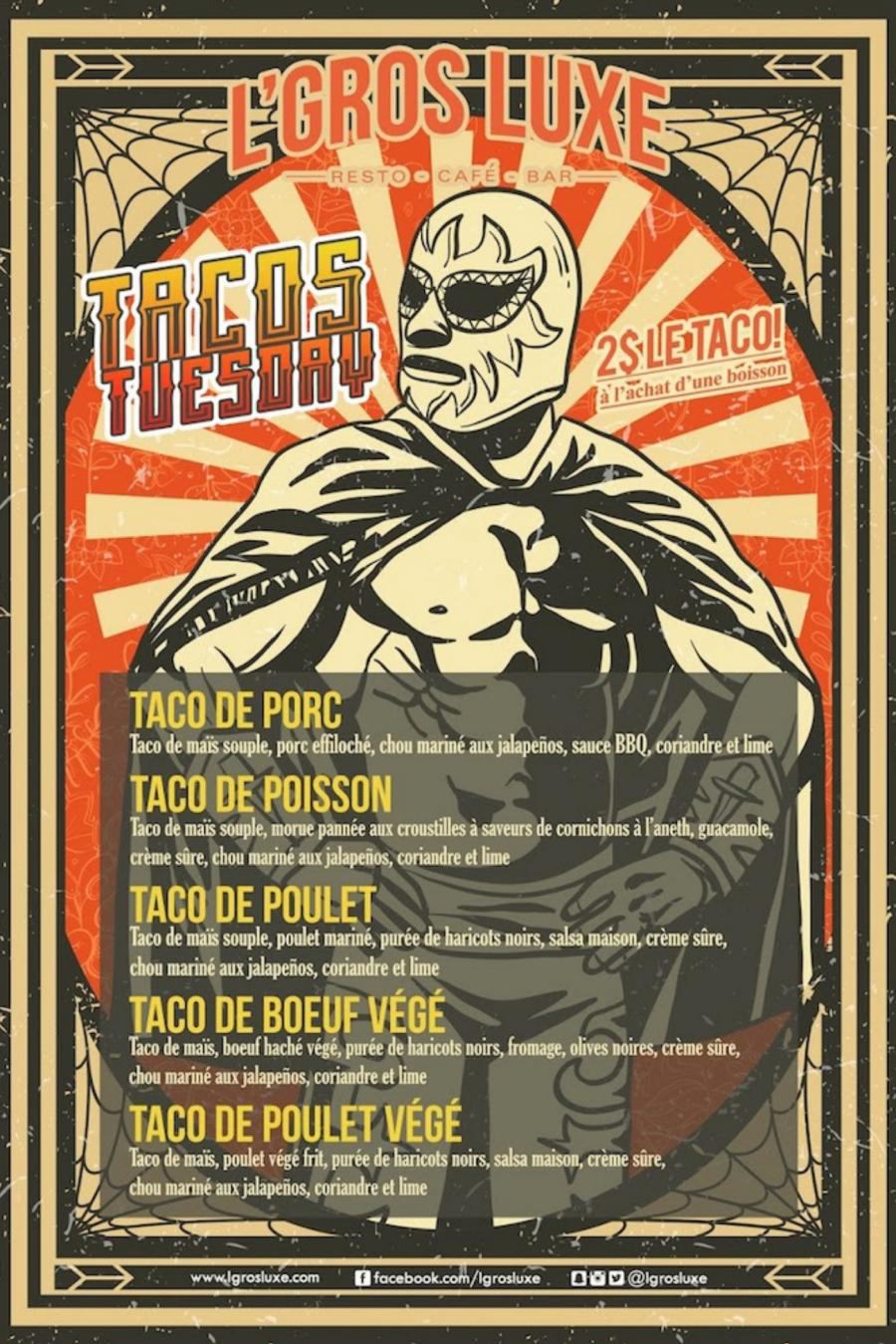 menu tacos