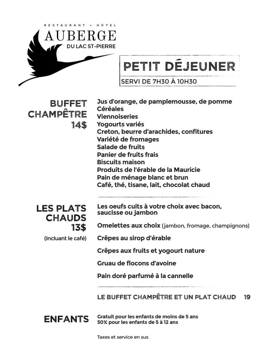 Petit déjeuner