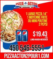 Image promotion Pizza Acton 2 pour 1 Inc