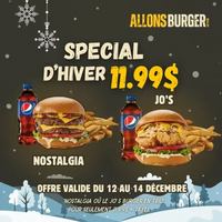 Image promotion Allons burger | Montreal - Centre Ville - Downtown - De Maisonneuve