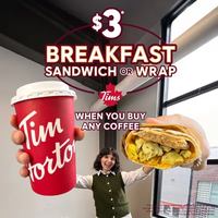 Image promotion Tim Hortons Café.