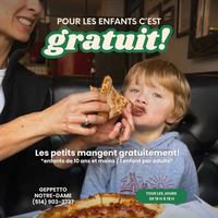 Image promotion Pizzeria Geppetto Notre-Dame