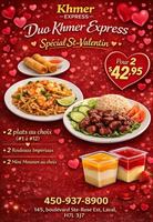 Image promotion Khmer Express - restaurant asiatique halal à Laval