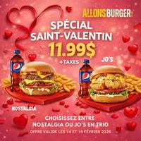 Image promotion Allons Burger | Laval - Cure Labelle
