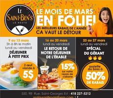 Image promotion Le Saint Ben's