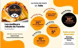 Image promotion Le Saint Ben's