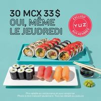 Image promotion Yuzu sushi Lac-Mégantic
