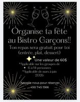 Image promotion Bistro Lounge Garçons!