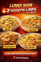 Image promotion Khmer Express - restaurant asiatique halal à Laval