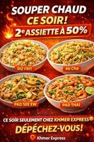 Image promotion Khmer Express - restaurant asiatique halal à Laval