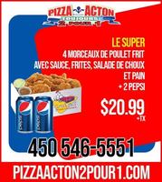 Image promotion Pizza Acton 2 pour 1 Inc