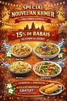 Image promotion Khmer Express - restaurant asiatique halal à Laval
