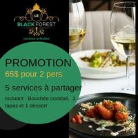 Image promotion Le Black Forest- cuisine urbaine Laval
